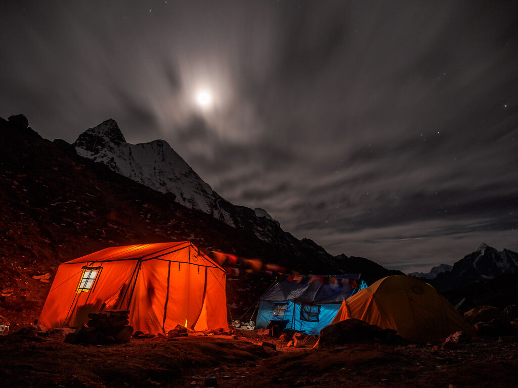 Imja Valley and Island Peak